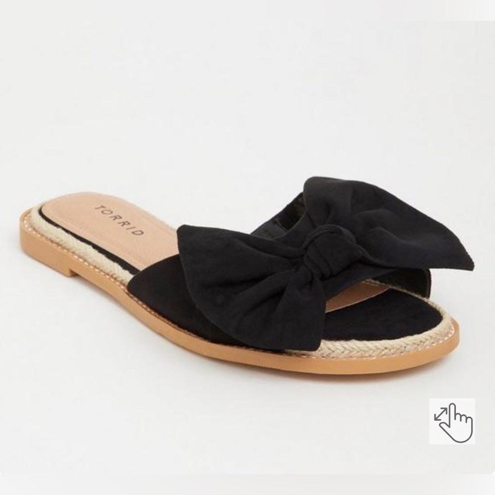 Torrid Size 8.5(WW) Woman’s Bow Slide (Sandal)